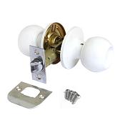 Дверная ручка-защелка Avers мод. 6072-05-W (белый) проходная без фиксации